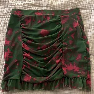 Free People size M Green and Pink Women's Skirt